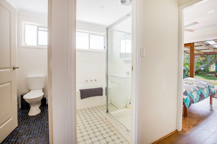 Bathroom with separate toilet
