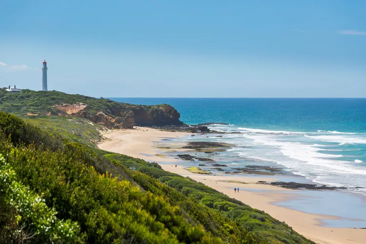 Just a short walk away, Fairhaven beach with Aireys lighthouse.