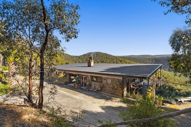 Set into the hillside