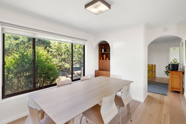 A lovely dining area with huge windows at the side, so you don't miss out on any of the views.