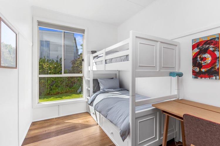 Bedroom 2: Bunk bed and a built-in robe