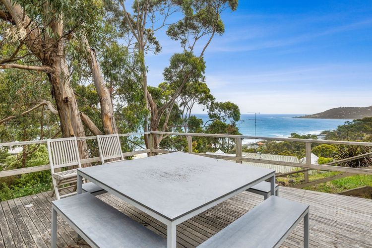 Balcony with stunning beach views