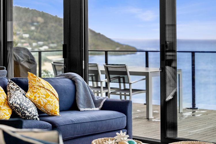 Semi Open Living Room with full sea views