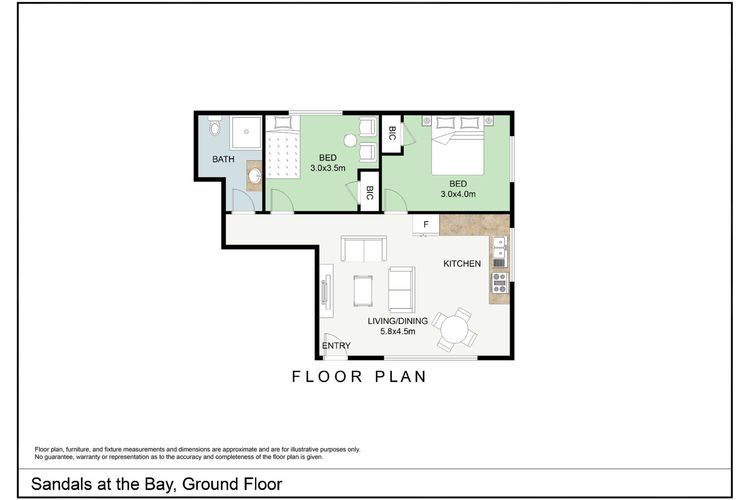 Sandals at the Bay – Downstairs, Hyams Beach