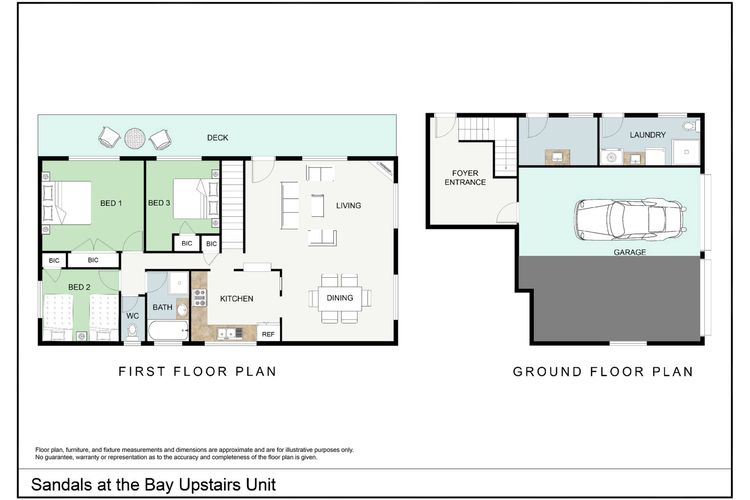 Sandals at the Bay – Upstairs sleeps 6, Hyams Beach