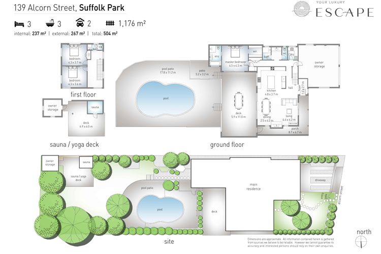 Kirra Beach House – relax in pool & sauna