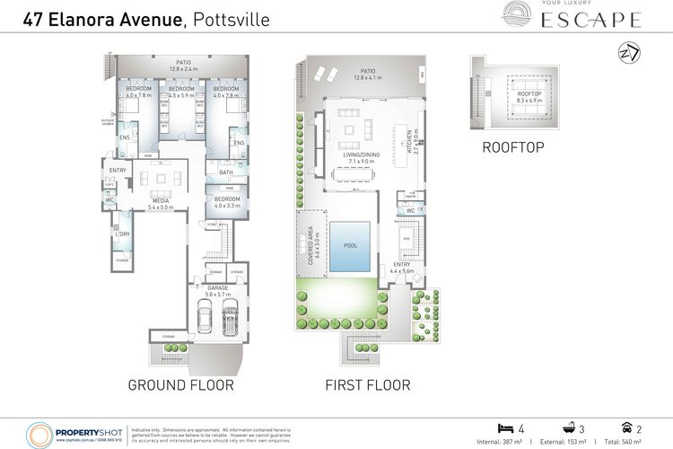 Aquarium House – with direct beach access & pool