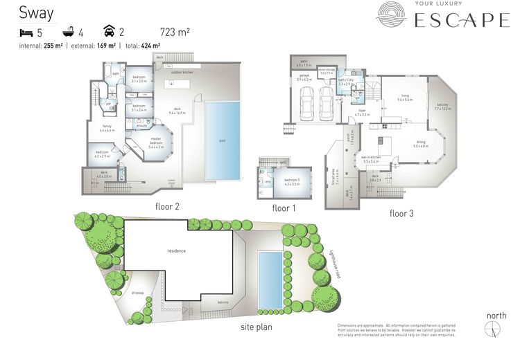 Sway – stunning 5 BR beach house with pool