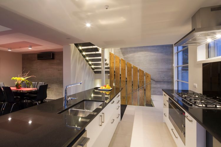 Fully provisioned kitchen