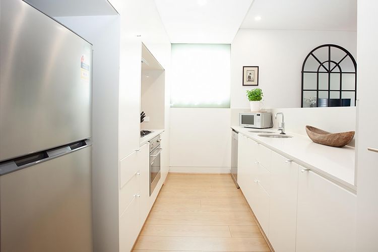 Designer kitchen with stone benchtops