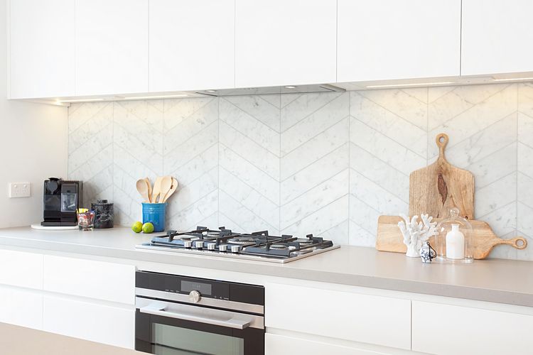 High-end stainless appliances for gourmet cooking.