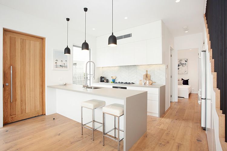 Fully equipped designer kitchen for beach-style living