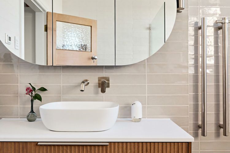 Chic bathroom with elegant vanity setup