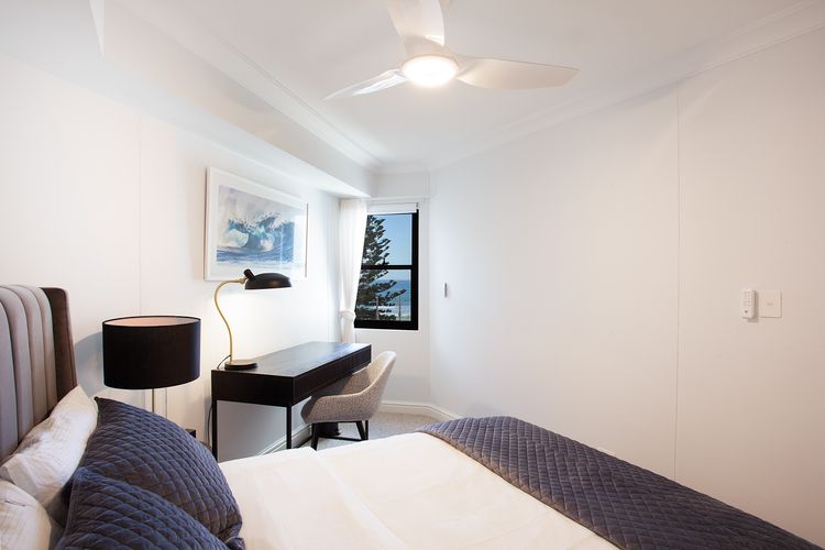 Bedroom with dedicated workplace