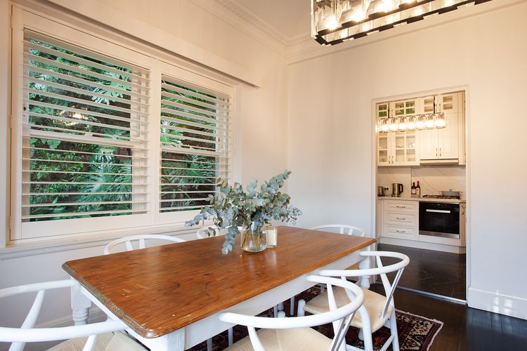 Perfect for entertaining: our sophisticated dining space.