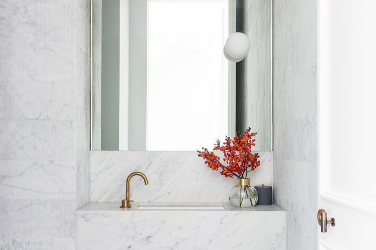 Elegant design and modern amenities await in our bathroom.