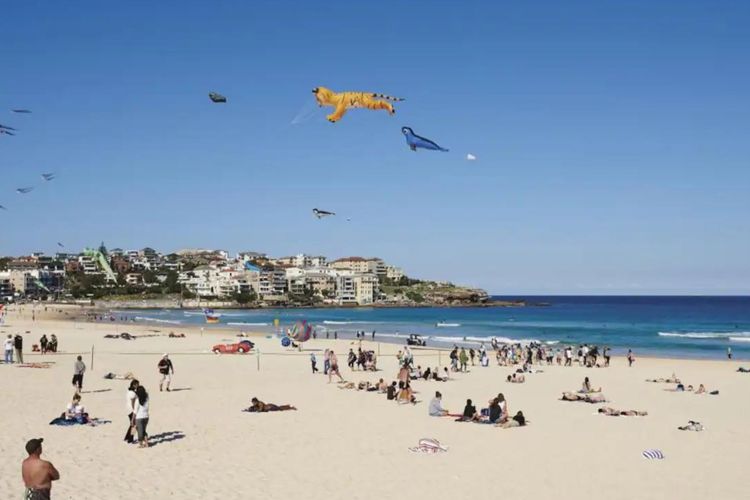 Soak up the sun and surf at the iconic Bondi Beach.