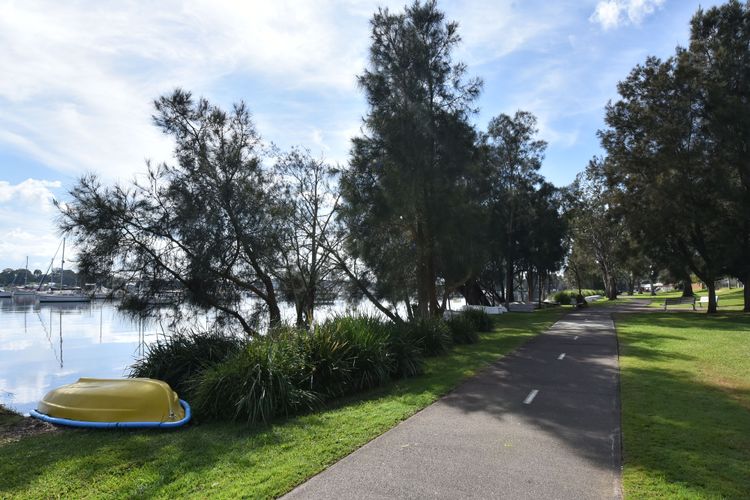 Lake access and walking pathway