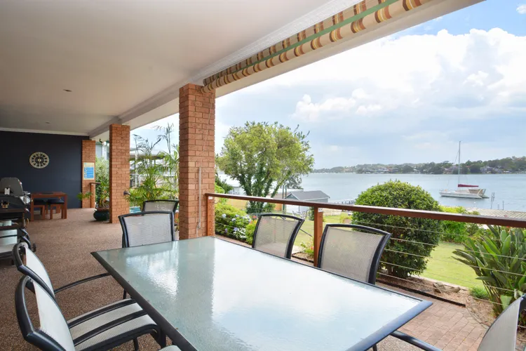 Balcony with BBQ and outdoor dining seating plus amazing views! 