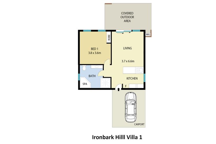 Ironbark Hill Spa Bath Villa 1- Tyrian