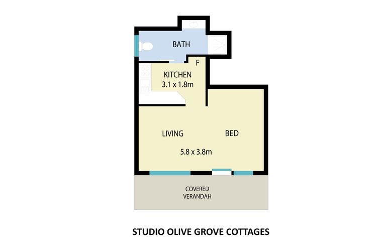 Olive Grove 1 Studio with Wifi in Central Vineyard Area