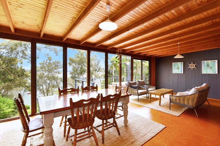 Dining area with a waterview