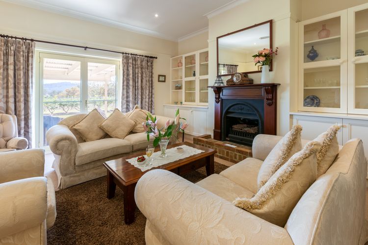 Cozy Living Room with Fireplace