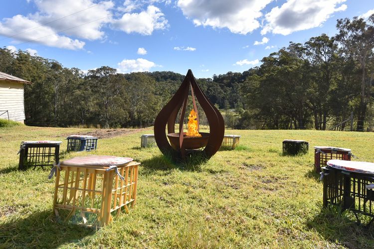 Scenic views with outdoor firepit 