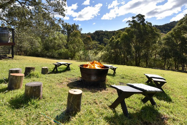 Scenic views with outdoor firepit 