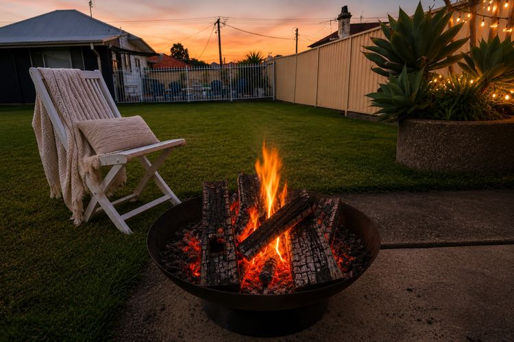 Relax fireside after a day of exploring.