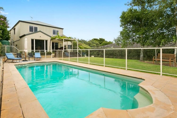 Sun filled gardens and solar heated swimming pool