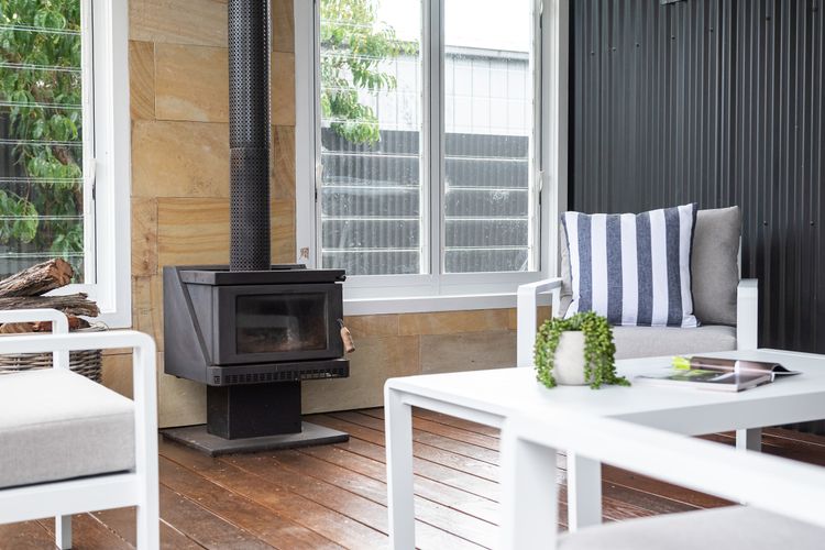 Get the fire going on those cooler nights & enjoy a glass of wine