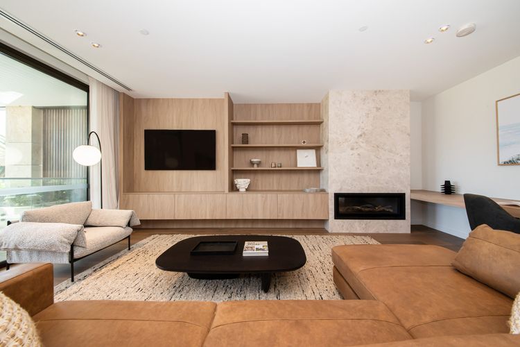 Living Room with large Smart TV