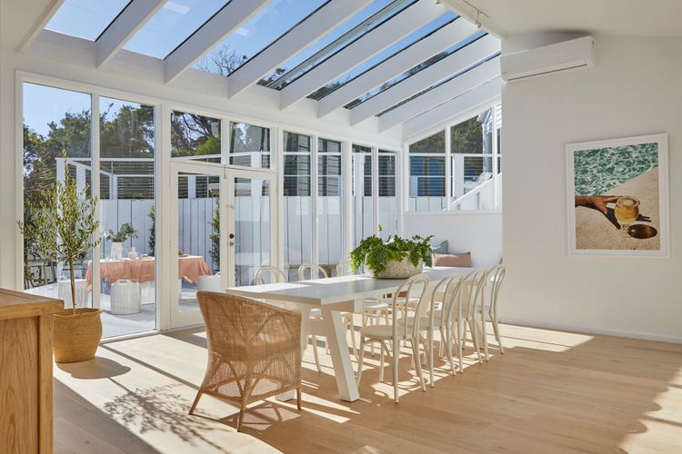 Sunroom and dining room 