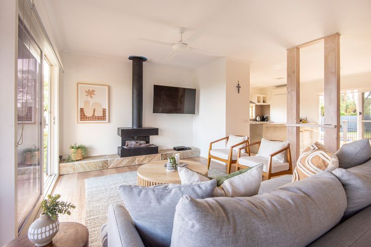 Gas fireplace for those cooler months
