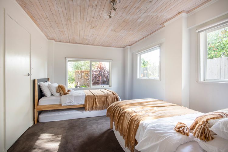 Two king single beds and two mattresses