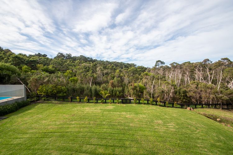 Back garden with pool 