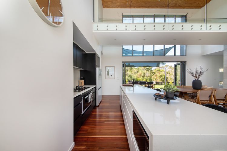 Kitchen with large island bench