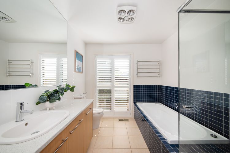 Enjoy our bath tub. Perfect for soaking away the stresses of the day. 