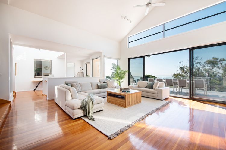 Living room with balcony access