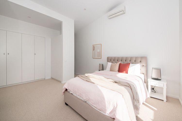 A welcoming ambiance in our bedroom that feels like home.