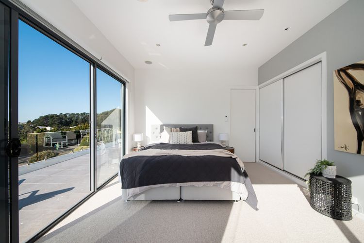 The master bedroom has a King bed that can be split into two King single beds.