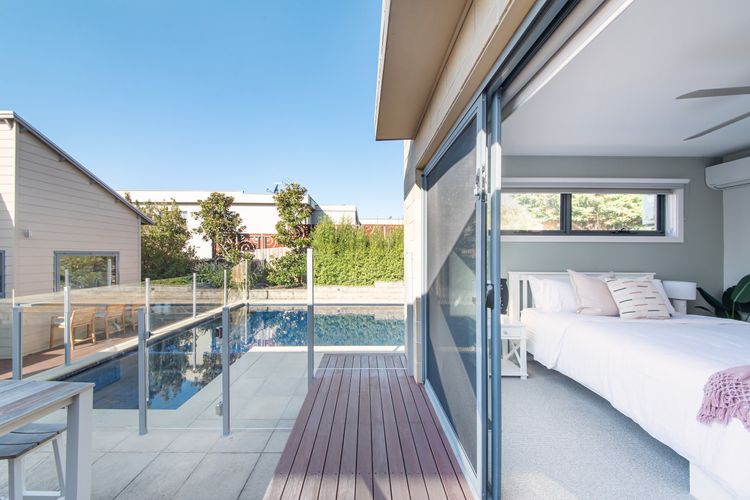 Bedroom with pool access 