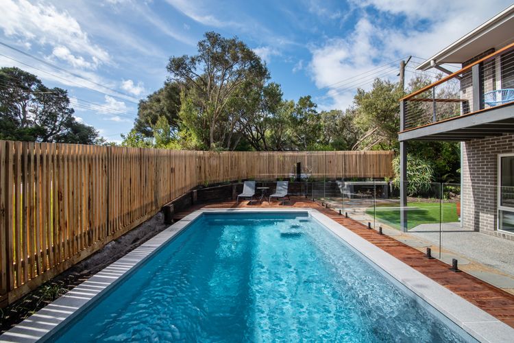 Solar heated pool 