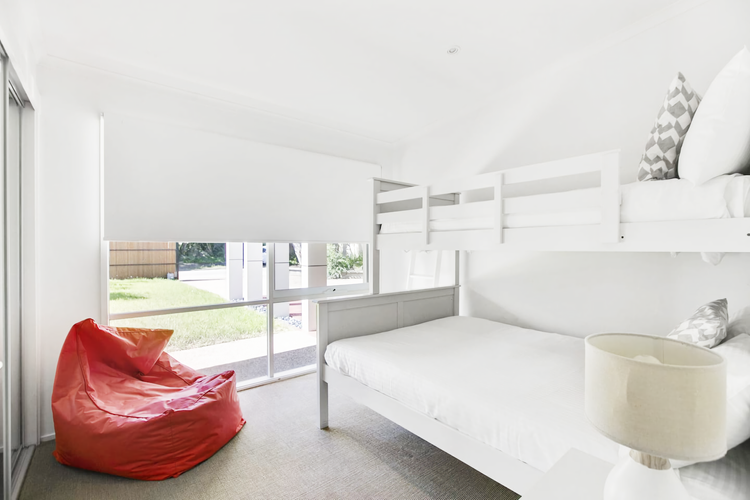 Bedroom 3 with triple bunk and trundle