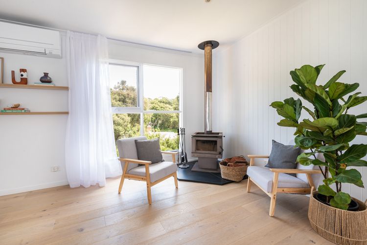Fire place in living room