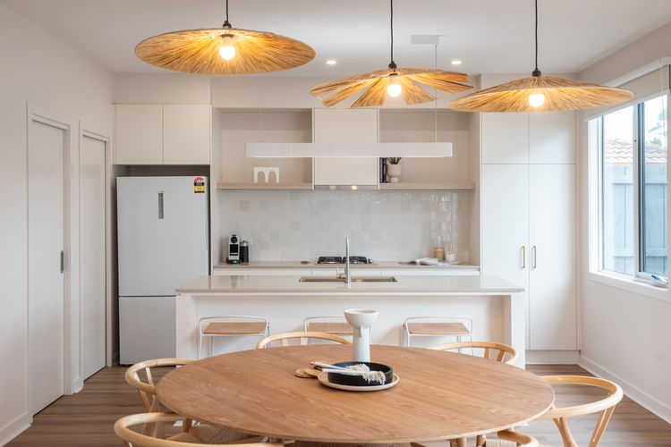 Kitchen and dining area