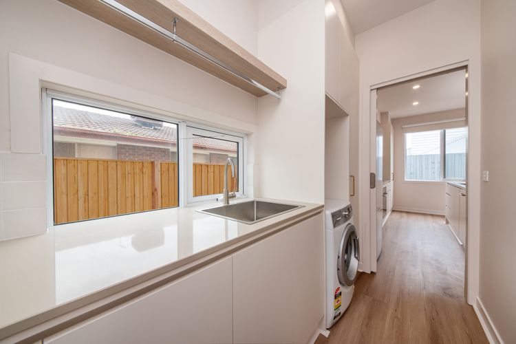 spacious laundry off the kitchen