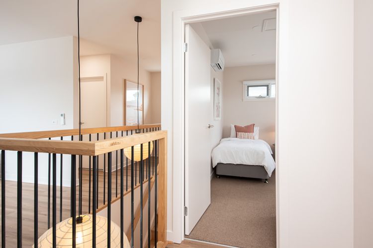 Classic exterior view of the upstairs and Bedroom Three.