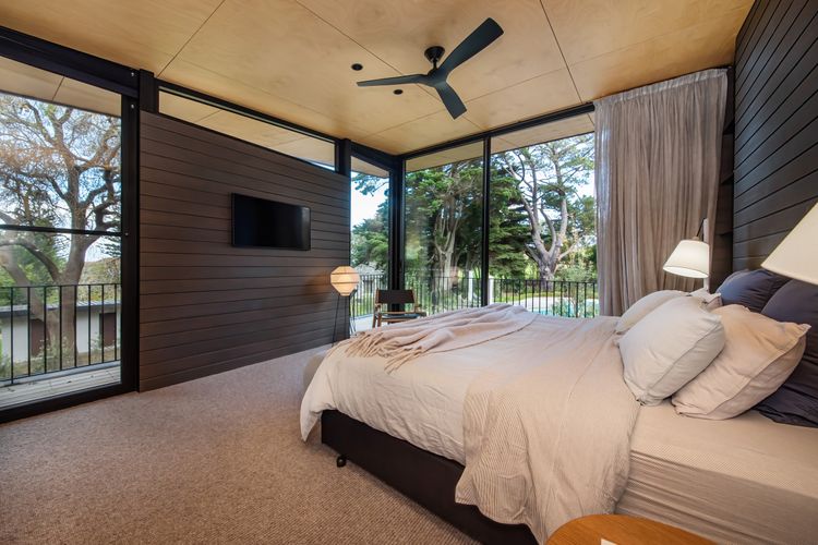 Master bedroom with TV